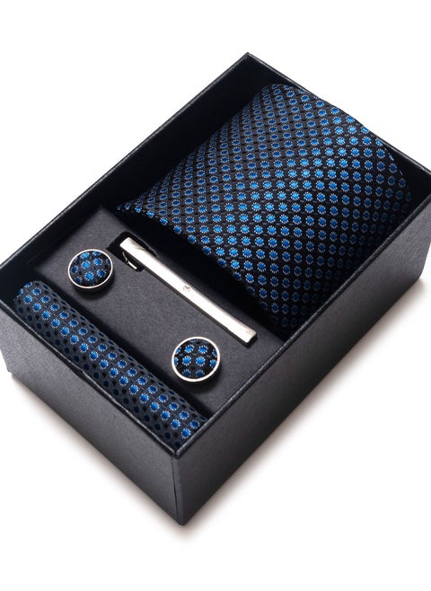 Fashionable Polka Dot Pattern Necktie Suit Gift Box Set
