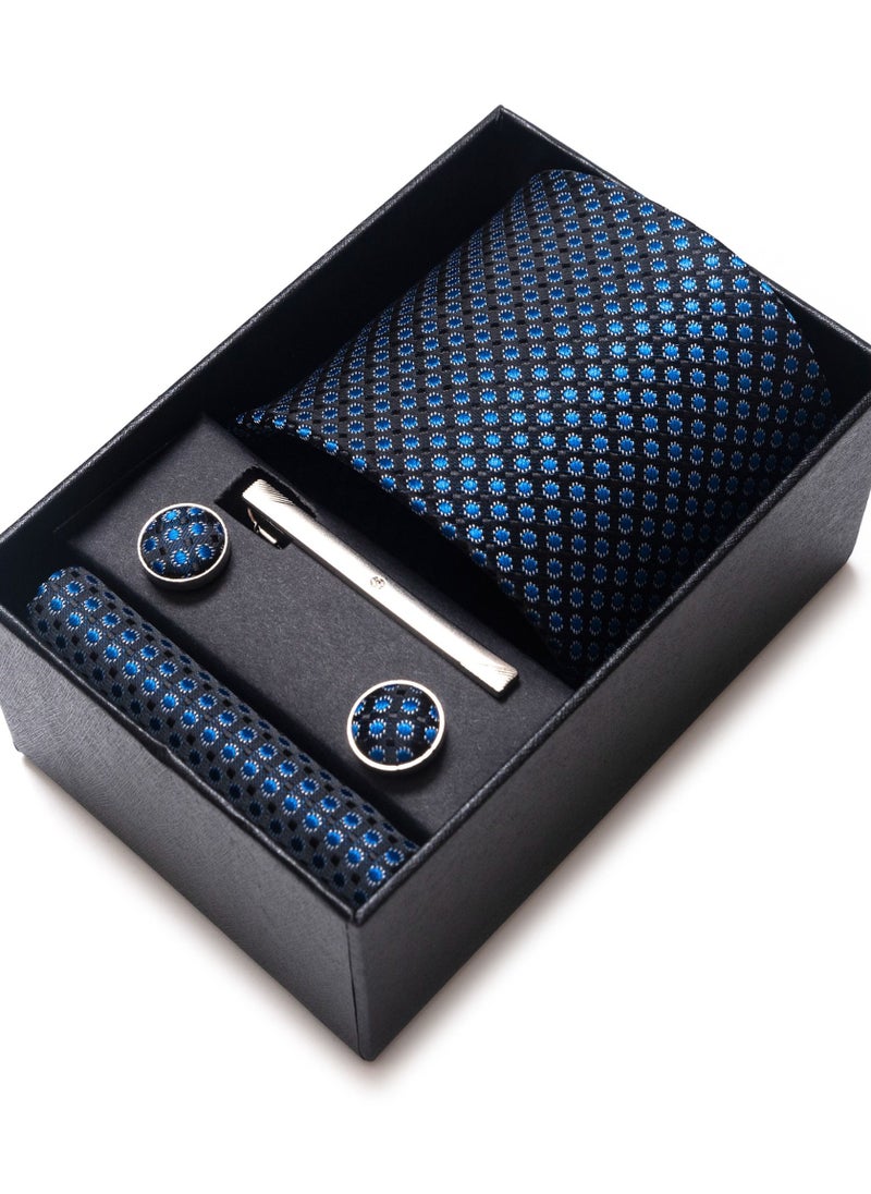 Loquat - Fashionable Polka Dot Pattern Necktie Suit Gift Box Set - Image 1