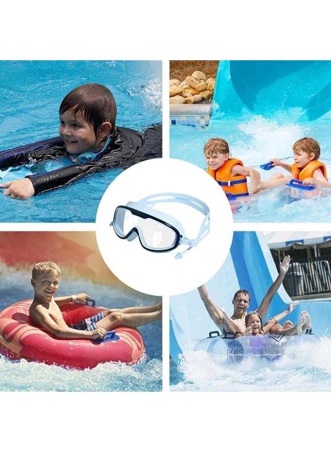 Swimming Goggles, UV Protection, No Water Leakage, Nose Bridge Design, Comfortable Fit, Adjustable Goggle Strap for Boys and Girls (Multicolor) - Image 5