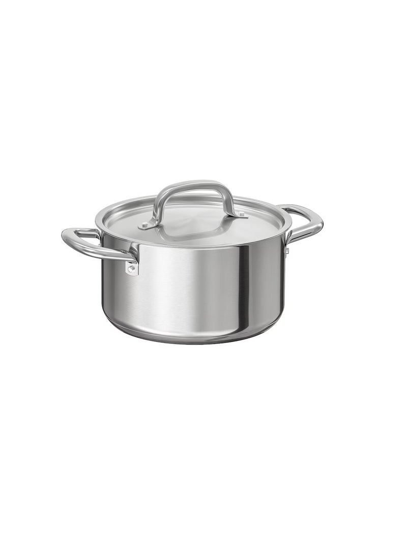 Pot with lid, stainless steel3.0 l - Image 1