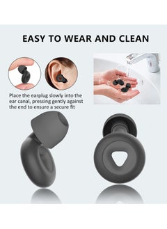 XVersion Silicone Earplugs for Sleep  Super Soft set of Earplugs, Reusable Hearing Protection for Noise Reduction, Concerts, Motorcycles and Noise Sensitivity, 3 sizes S/M/L Noise Cancelling - White  - Image 5