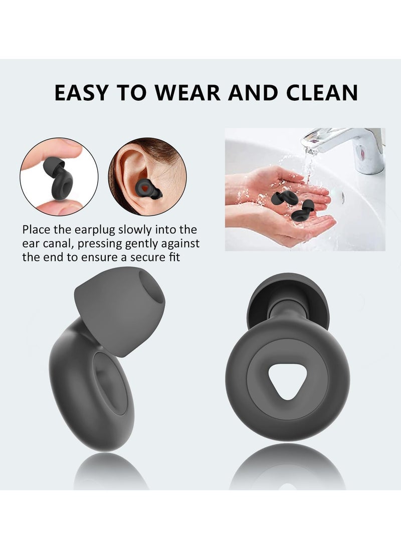 XVersion - Silicone Earplugs for Sleep  Super Soft set of Earplugs, Reusable Hearing Protection for Noise Reduction, Concerts, Motorcycles and Noise Sensitivity, 3 sizes S/M/L Noise Cancelling - White - Image 1