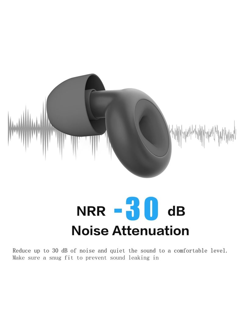 XVersion - Silicone Earplugs for Sleep  Super Soft set of Earplugs, Reusable Hearing Protection for Noise Reduction, Concerts, Motorcycles and Noise Sensitivity, 3 sizes S/M/L Noise Cancelling - White - Image 1