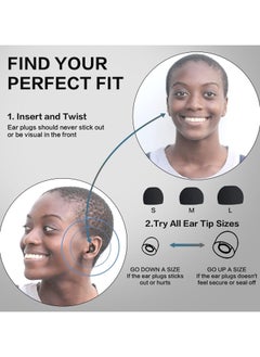 XVersion Silicone Earplugs for Sleep  Super Soft set of Earplugs, Reusable Hearing Protection for Noise Reduction, Concerts, Motorcycles and Noise Sensitivity, 3 sizes S/M/L Noise Cancelling - White  - Image 3