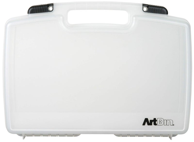 ArtBin 8017AB 17 inch Quick View Carrying Case, Portable Art & Craft Organizer with Handle, [1] Plastic Storage Case, Translucent - Image 2