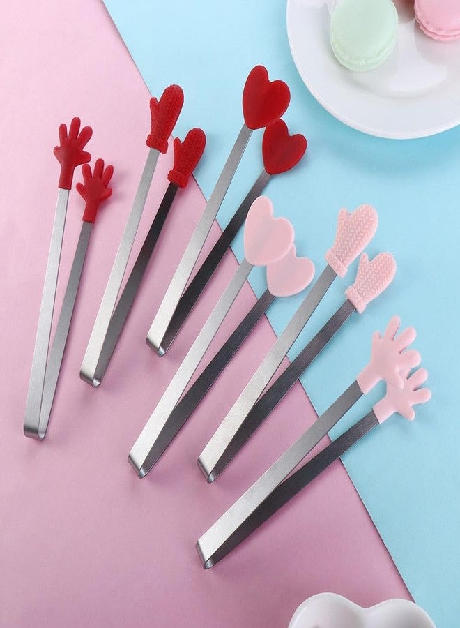 Kopida 3 Pcs Cute Silicone Mini Tongs, Kids Tongs Cooking Tongs, Kitchen Gadgets, BBQ Bread Ice Cube Clip for Home - Image 5