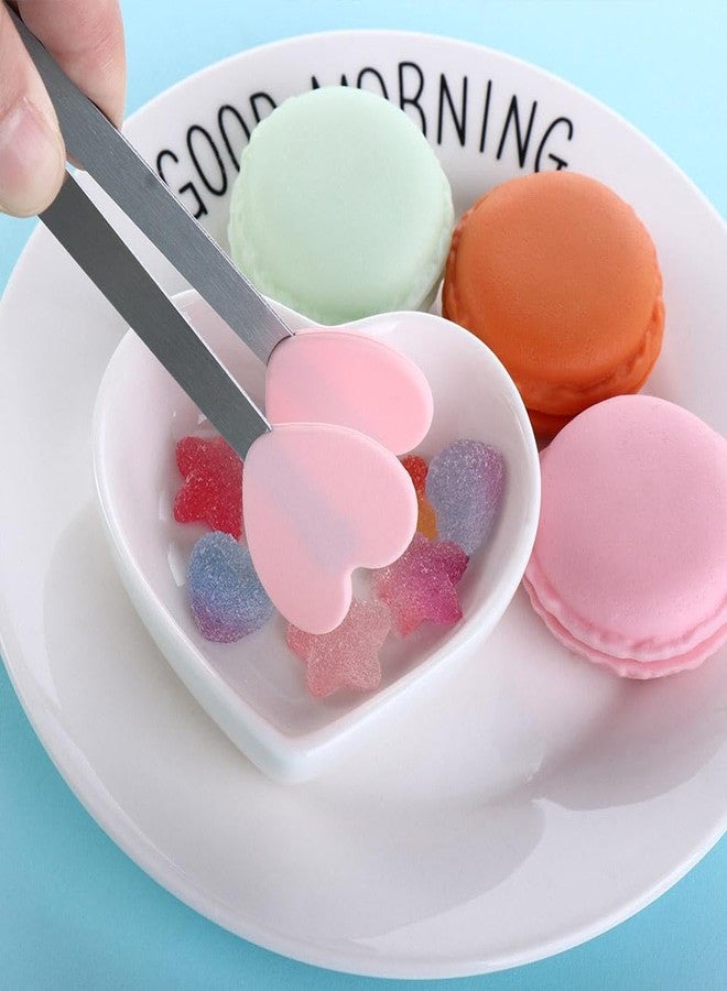 Kopida 3 Pcs Cute Silicone Mini Tongs, Kids Tongs Cooking Tongs, Kitchen Gadgets, BBQ Bread Ice Cube Clip for Home - Image 2