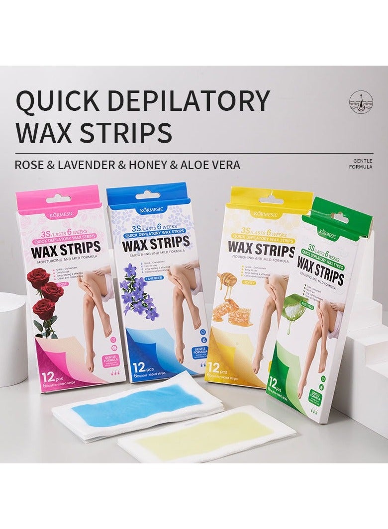 Kormesic شرائط شمع العسل 6 أزواج/مربع - Image 4