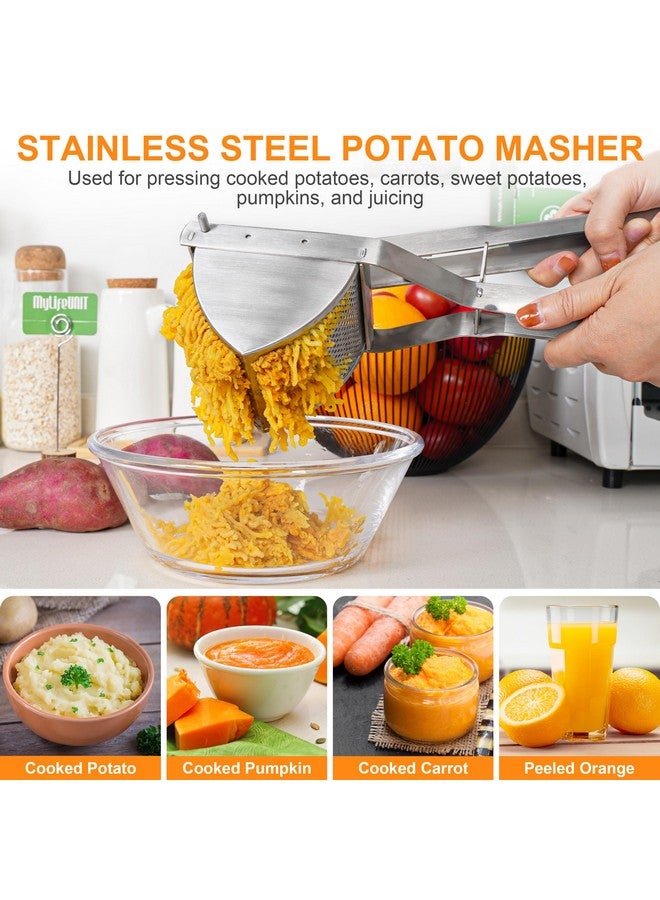 MYLIFEUNIT MyLifeUNIT Heavy Duty Commercial Potato Ricer, Stainless Steel Business Potato Ricer and Masher - Image 4