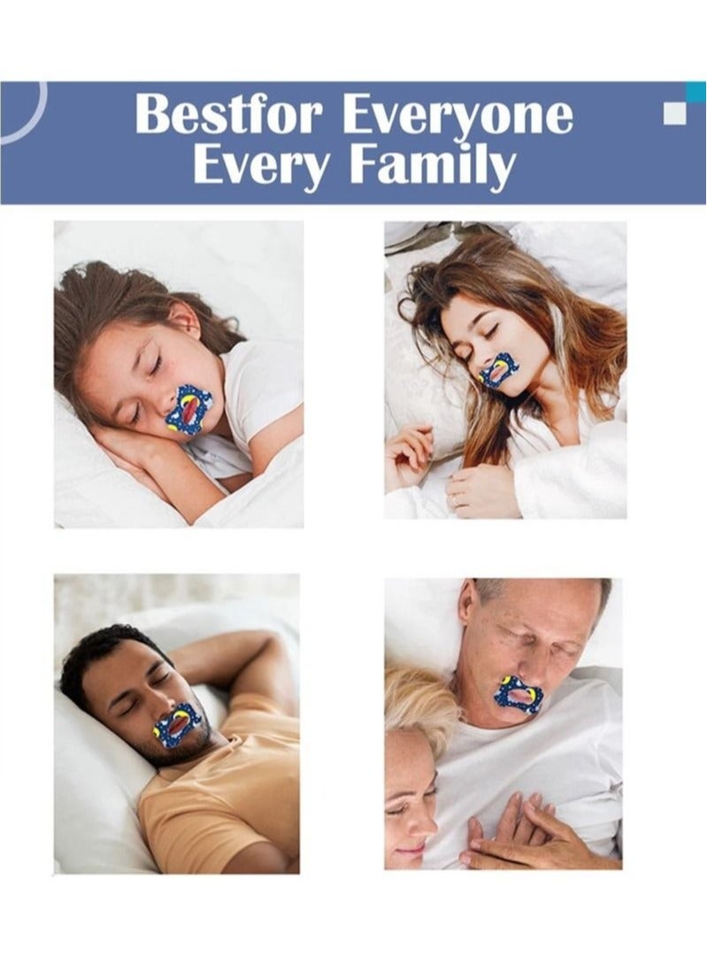 Generic Adult Sleep Patch Gentle Mouth Band Reduces Mouth Breathing Improves Nighttime Sleep and Provides Immediate Snoring Relief 30 Pieces  - Image 4