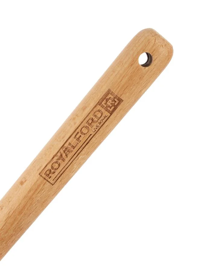 Royalford Silicone Slotted Spoon with Wooden Handle