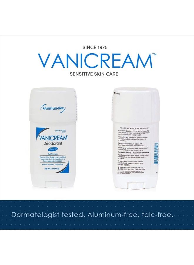 Vanicream مزيل العرق الجل الخالي من الألومنيوم - 2 أونصة - تركيبة غير معطرة للبشرة الحساسة - Image 2