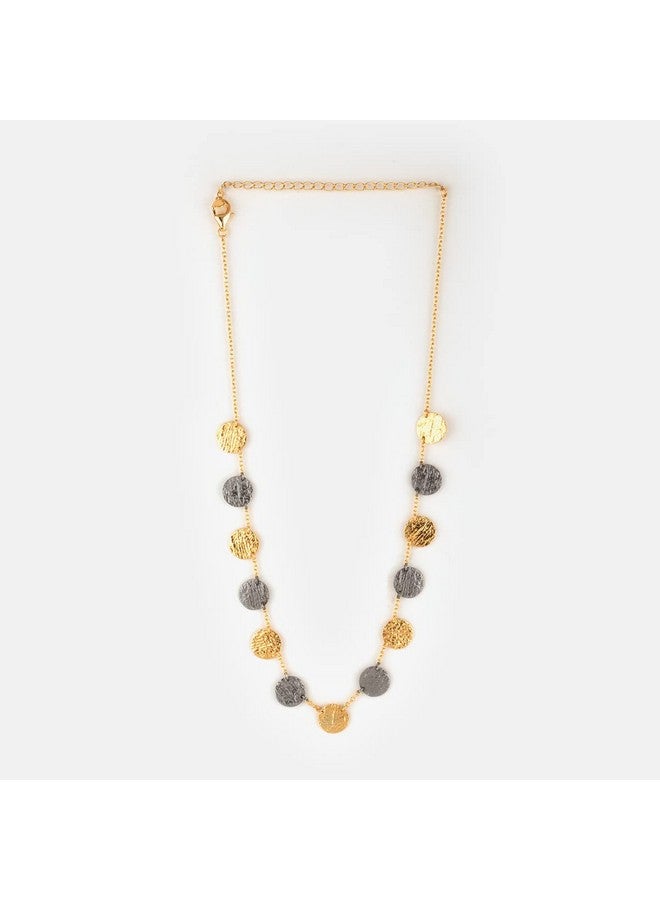 Shaya By Caratlane Hint Of Shimmer Confetti Necklace In Dual Plated 925 Silver For Women - Image 4