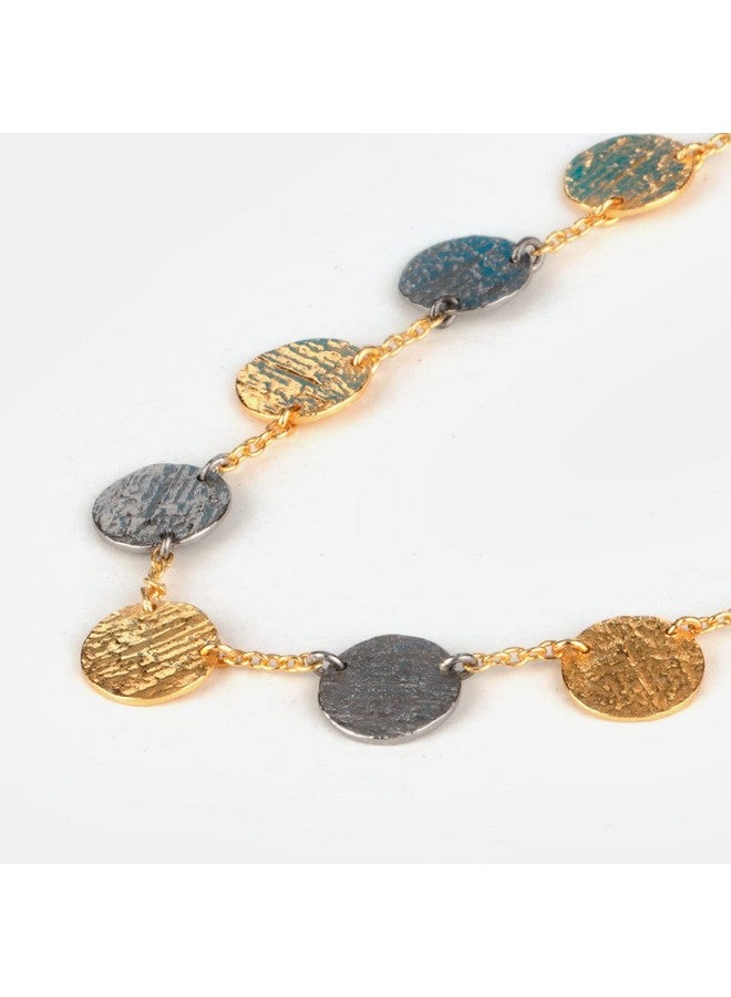 Shaya By Caratlane Hint Of Shimmer Confetti Necklace In Dual Plated 925 Silver For Women - Image 5