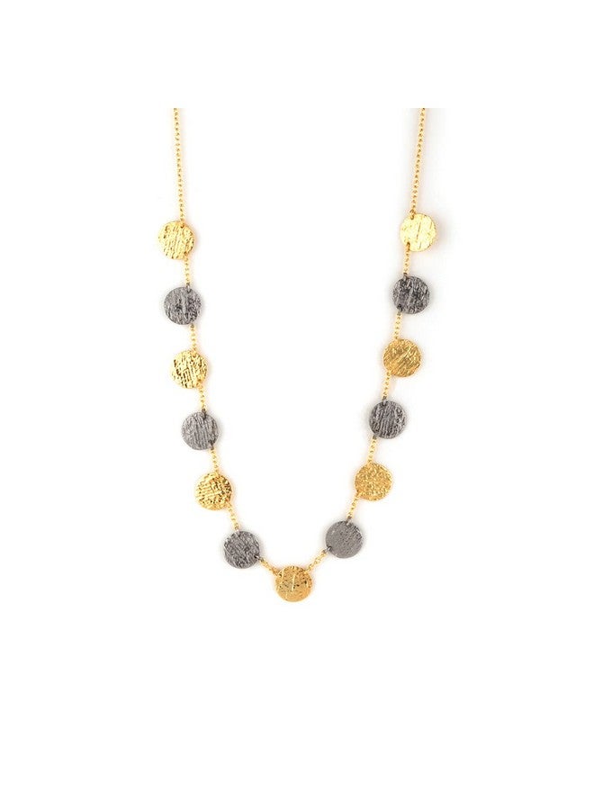 Shaya By Caratlane Hint Of Shimmer Confetti Necklace In Dual Plated 925 Silver For Women - Image 1