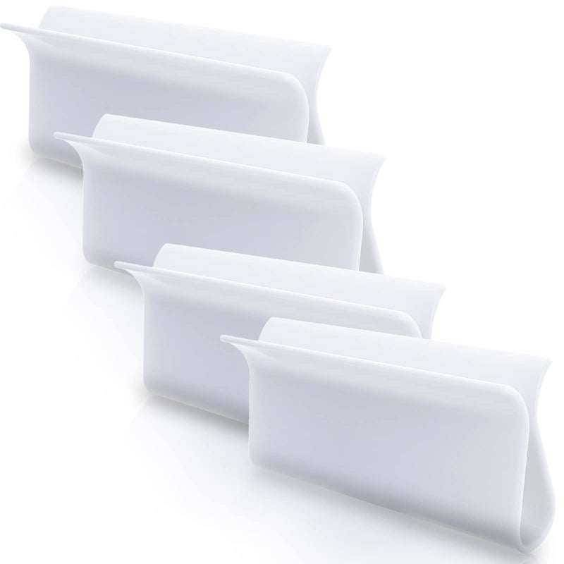 4 Cordless Roller Blinds Shades with Lifting Clamp Pulls for Window Blinds