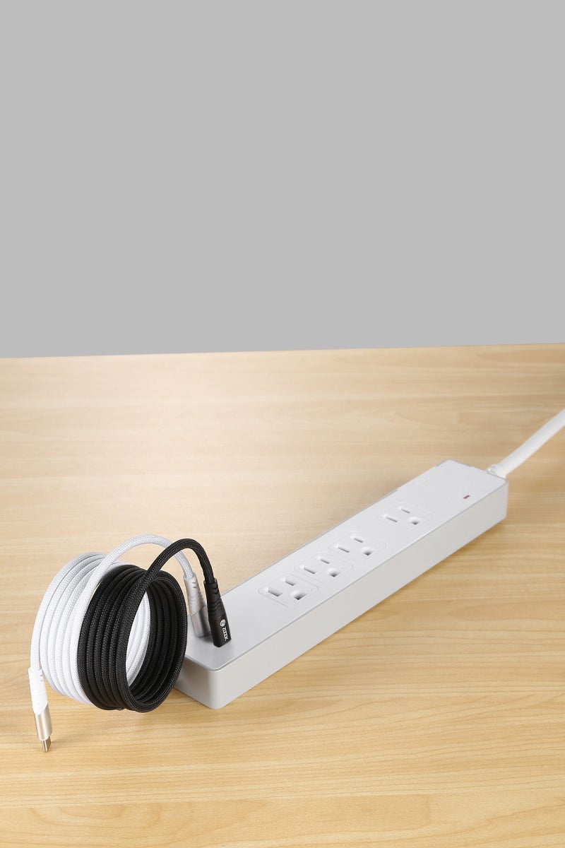 Zoook كابل مغناطيسي ذاتي التنظيم من USB-C إلى USB-C متميز مع قدرة شحن 65 واط وكابل متين بطول 120 سم من النايلون المضفر، موصلات قابلة للعكس، نواة نحاسية سميكة، مرن (أسود) - Image 5
