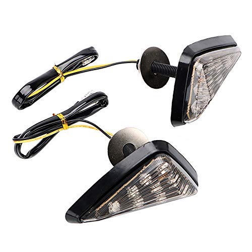 Gear Up Universal Triangle Flush Mount LED Turn Signals Blinker/Indicator For Suzuki Gixxer SF,Transparent Color (Set of 2 Pc) - Image 3