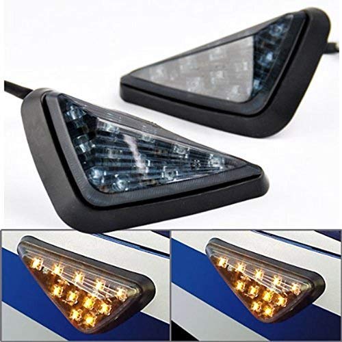 Gear Up Universal Triangle Flush Mount LED Turn Signals Blinker/Indicator For Suzuki Gixxer SF,Transparent Color (Set of 2 Pc) - Image 5