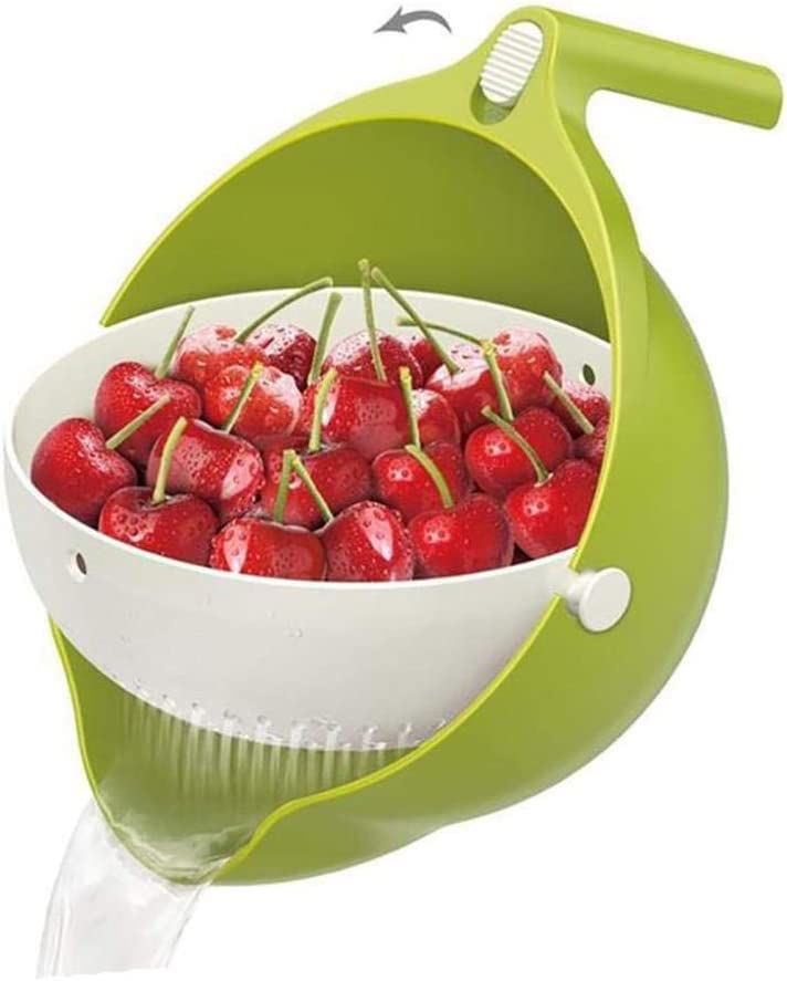 NETXE Multifunctional Washing Vegetables and Fruit Draining Basket Strainer Fruit Basket for Dining Table Drain Basket Made in India Multi Colour - Image 1