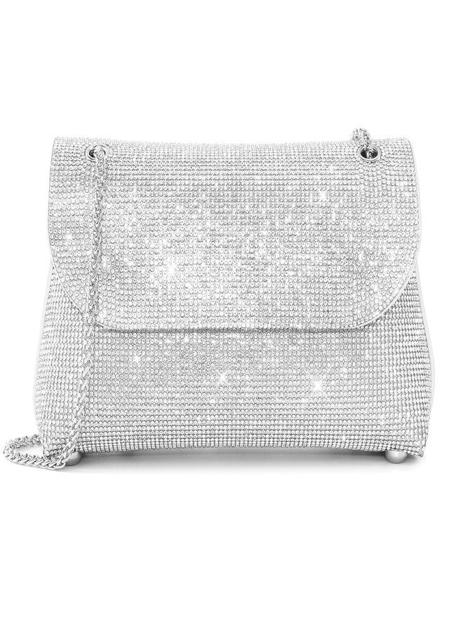 CurvChic Clutch Purses for Women Crossbody Purse Rhinestone Evening Bag Wedding Cocktail Party Shoulder Bags - Image 1