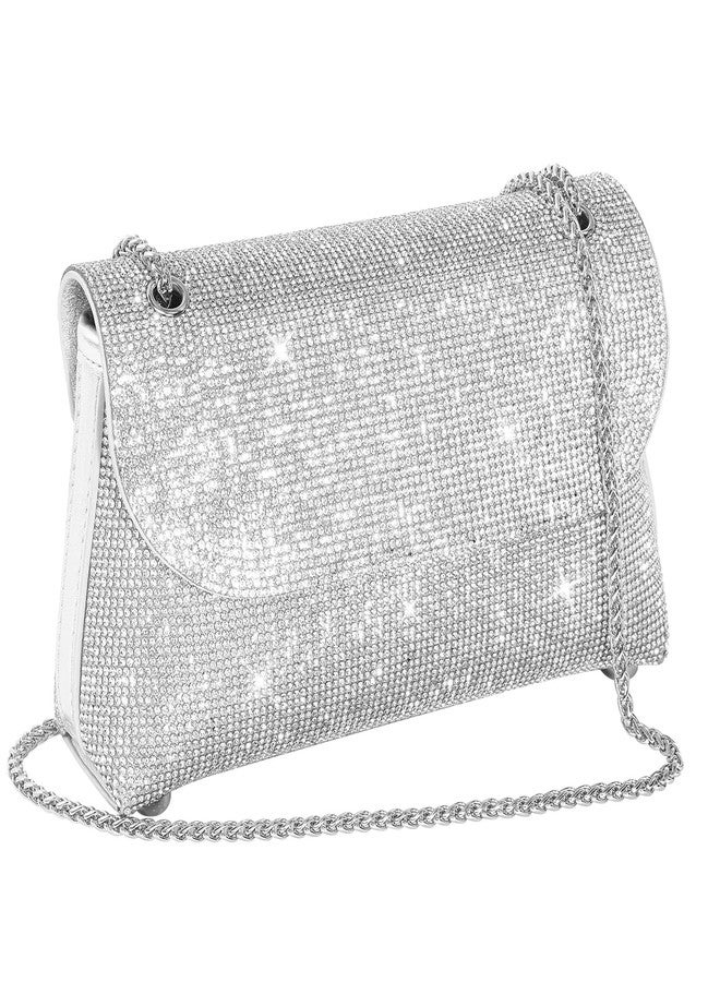 CurvChic Clutch Purses for Women Crossbody Purse Rhinestone Evening Bag Wedding Cocktail Party Shoulder Bags - Image 3