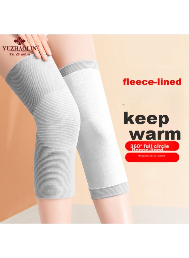 Yuzhaolin Fleece-lined Knee Pads, Warm, For Arthritis, Cold Legs, Elderly, Winter, Knee Protection, For Middle-aged And Elderly Men And Women, Leg Guards - Image 1