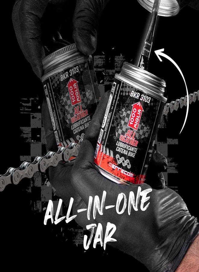 Errecom 1000 Miglia BKR 3103-4 fl oz (120 mL) Can, All Weather Lube Bike Chain, for All Weather Conditions, Brush Included - Image 3