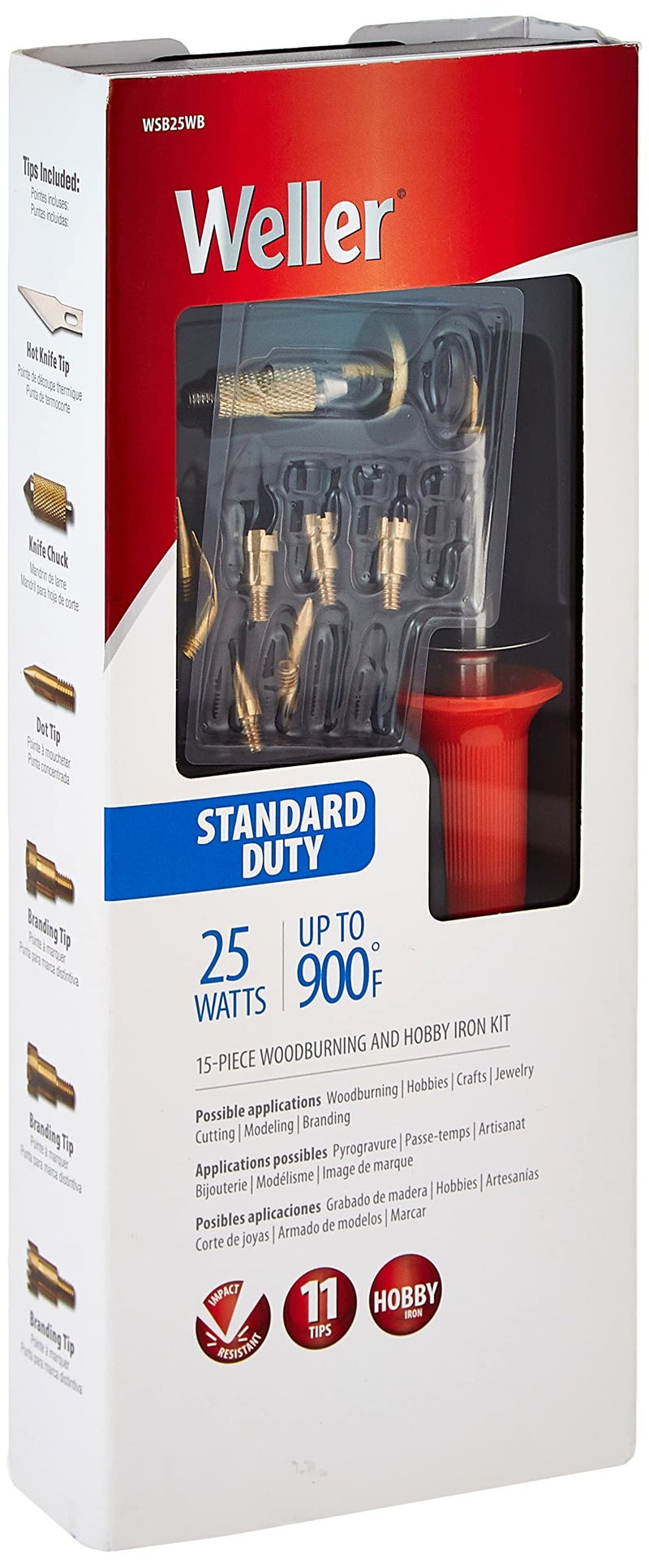 Weller WSB25WB 25-Watt Short Barrel Woodburning Kit - Image 3