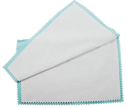 Blitz 117 Premium XL 2-Ply Jewelry Cleaning and Polishing Cloth with Tarnish Inhibitor for Gold, Silver, and Platinum, Made in the USA, Nontoxic and Environmentally Friendly, Blue - Image 2