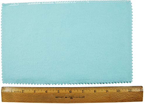 Blitz 117 Premium XL 2-Ply Jewelry Cleaning and Polishing Cloth with Tarnish Inhibitor for Gold, Silver, and Platinum, Made in the USA, Nontoxic and Environmentally Friendly, Blue - Image 5
