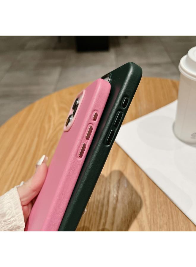 S-TOP Case For iPhone 16 Plus Pure Color Leather Magsafe Magnetic Phone Case - Image 4