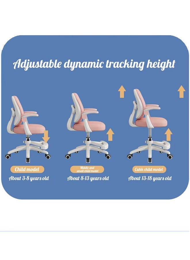 Vividorad Ergonomic Office Chair, Comfort Swivel Home Office Task Chair, Breathable Mesh Desk Chair, Lumbar Support Computer Chair with Flip-up Arms and Adjustable Height - Image 4