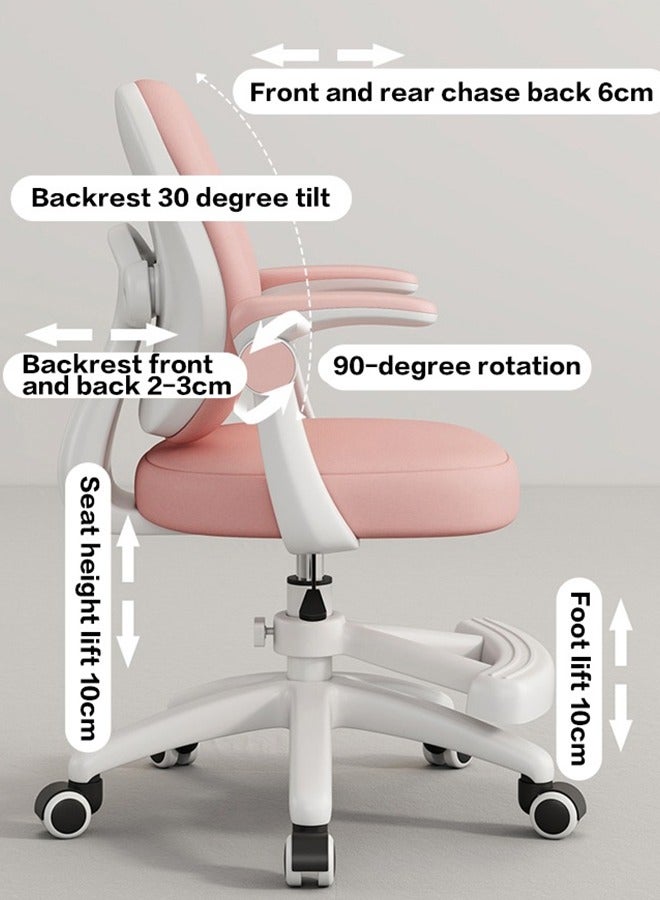 Vividorad Ergonomic Office Chair, Comfort Swivel Home Office Task Chair, Breathable Mesh Desk Chair, Lumbar Support Computer Chair with Flip-up Arms and Adjustable Height - Image 5