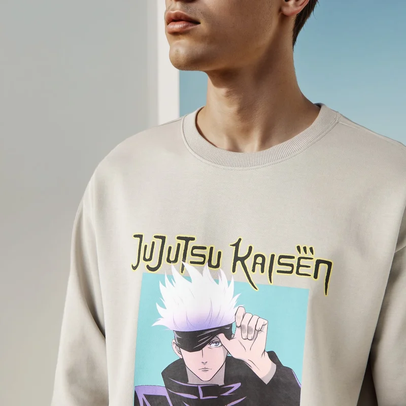 SP Characters  Jujutsu Kaisen Graphic Print Sweatshirt for Men | Best Price UAE