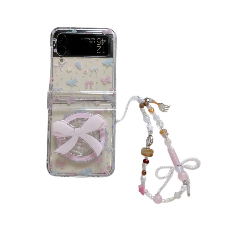 غطاء MagSafe | مغناطيس قوي | لـ Samsung Galaxy Z Flip 6 | شفاف PC - Image 5