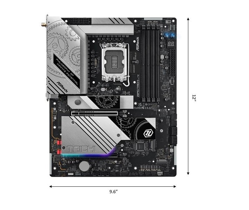 ASRock Z890 Taichi Lite Intel Core Ultra LGA1851 RL-ILM WiFi 7 ATX Motherboard DDR5 9200 MHz 256 GB PCIe 5.0 Thunderbol - Image 2