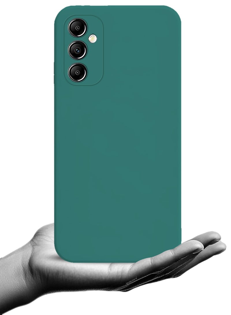 CATANES 3Packs Liquid Silicone Case for Samsung Galaxy A05s Protective Phone Case with Soft Anti-Scratch Microfiber Lining Utra Slim Drop Protection Phone Cover with Two 3D Screen Protectors - Green - Image 4