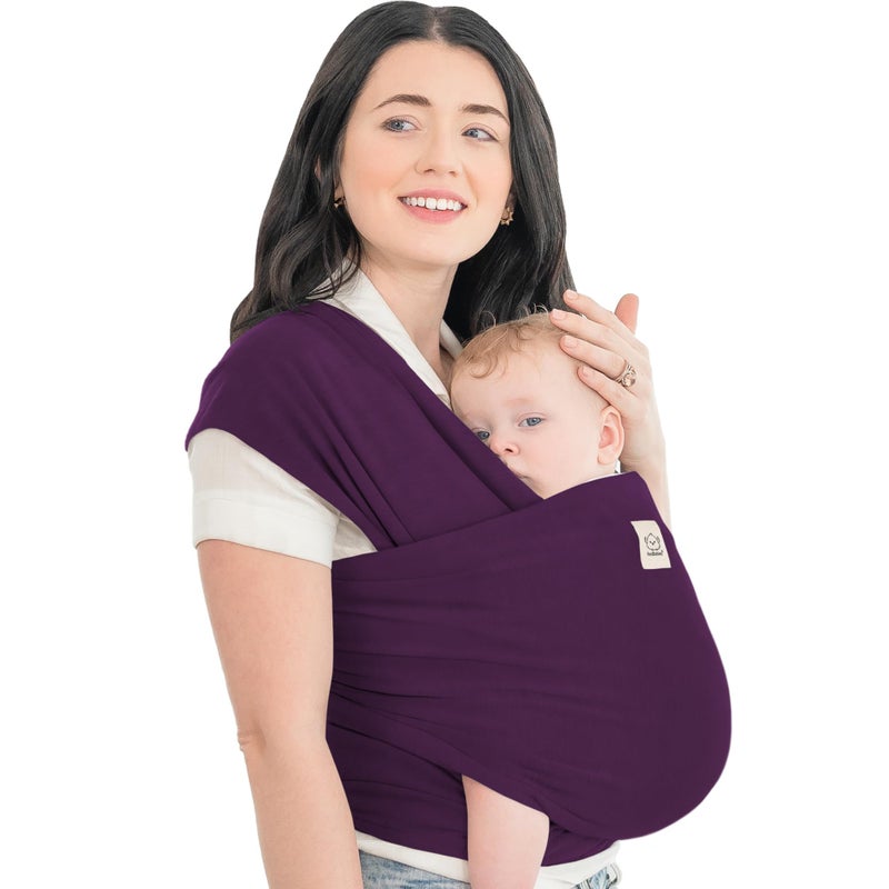 KeaBabies Baby Wrap Carrier - All in 1 Original Baby Carrier Newborn to Toddler Sling, Easy to Wear, Hands Free Bonding, Lightweight, Breathable Infant Wraps (Royal Purple) - Image 1
