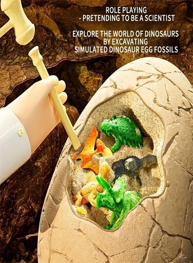 Children's archaeological excavation dinosaur egg toy dinosaur fossil boys and girls diy handmade blind box digging soil digging treasure - Image 4