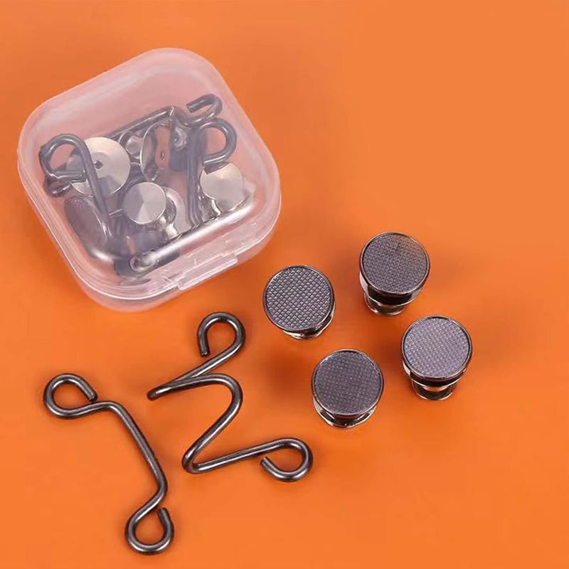 Nail-Free Metal Jeans Button Snaps Detachable Pants Clip Pins Waist Tightener Clothing Buckles Sewing Tools Buckles for Pants Brooches for Women Dress Jeans Snaps - Image 5
