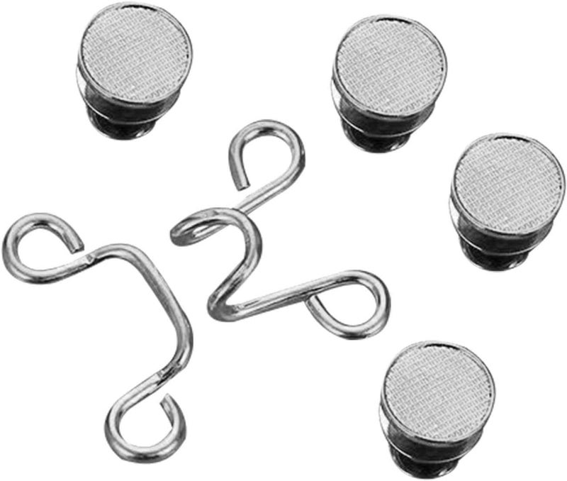 Nail-Free Metal Jeans Button Snaps Detachable Pants Clip Pins Waist Tightener Clothing Buckles Sewing Tools Buckles for Pants Brooches for Women Dress Jeans Snaps - Image 1