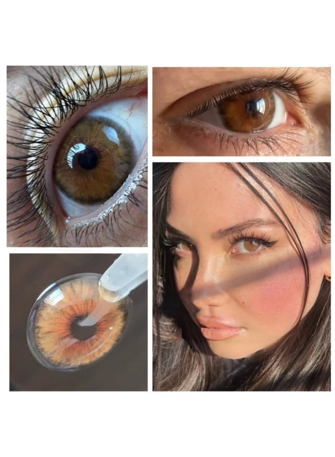 يواي عدسات هيزل الملونة - عدسات تجميلية للجنسين - لمكياج طبيعي - Image 1