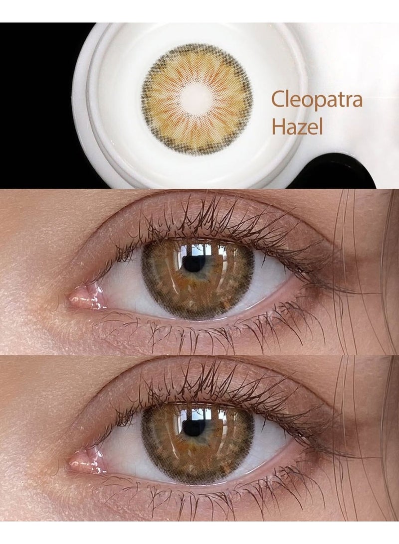 يواي عدسات هيزل الملونة - عدسات تجميلية للجنسين - لمكياج طبيعي - Image 2