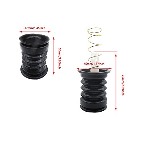 UtySty 2 Sets Drain Trap Seal Spring Pull Rod Switch Rubber Plug Valve Rubber Sealing Stopper Replacement Universal for Twin Tub Washer Dryer 2 in 1 Combo Washing Machine Accessories - Image 2