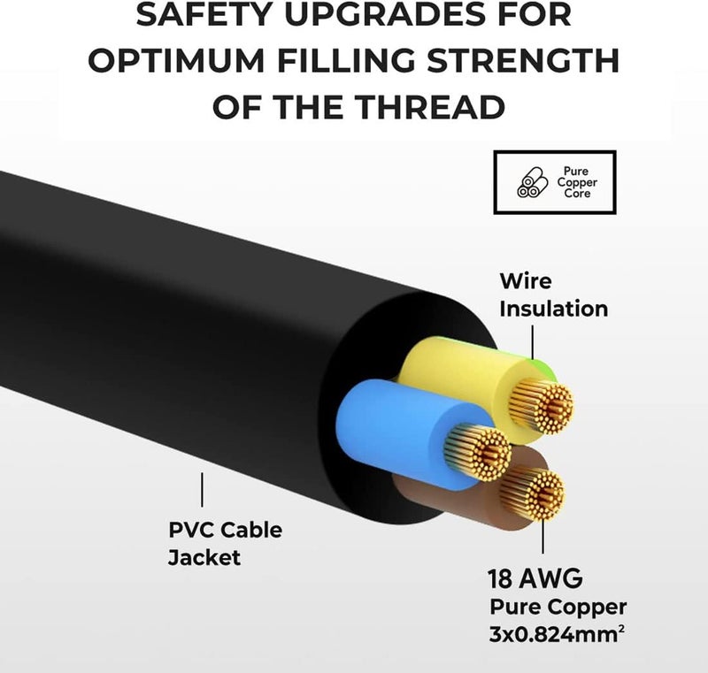 REVHQ كابل طاقة DC من REVHQ بجهد 12V/24V لتبريدة السيارات المحمولة، متوافق مع أجهزة Alpicool وCOSTWAY وICECO (فقط للطاقة الكهربائية DC). - Image 2