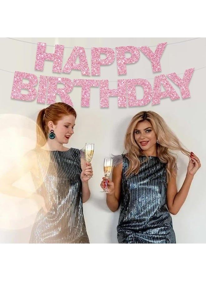 BEISHIDA لافتة عيد ميلاد سعيدة وردية من BEISHIDA - مُعَدَّة مسبقًا، بدون DIY، زينة عيد الميلاد - لافتة عيد ميلاد - لافتة عيد ميلاد للنساء والأطفال لتزيين عيد الميلاد، خلفية - Image 4