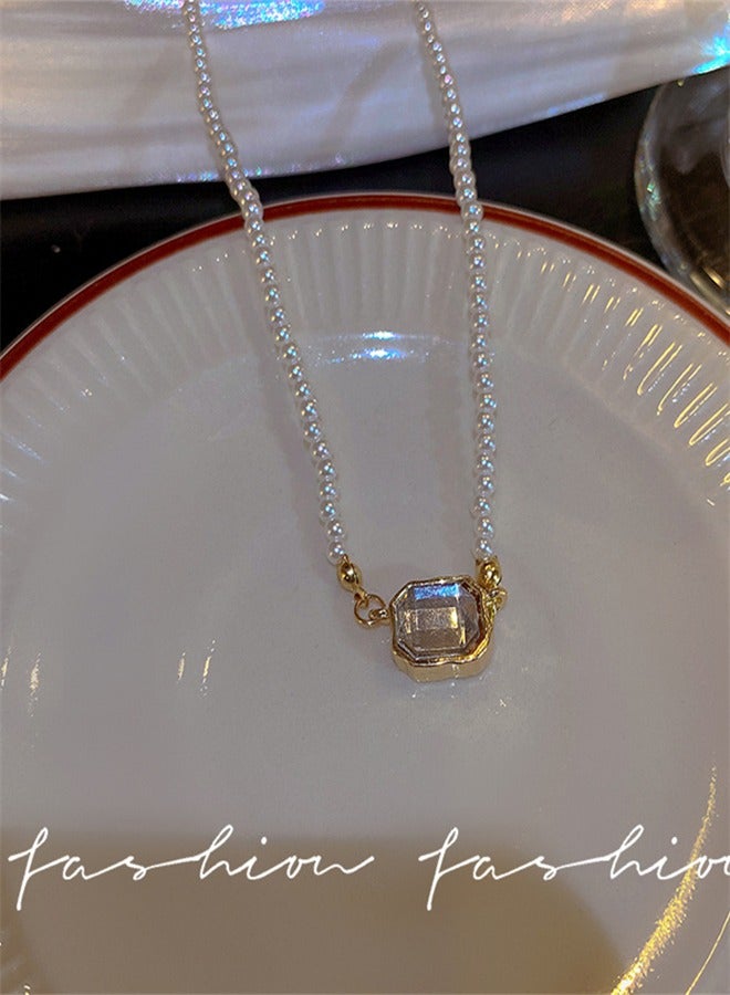 قلادة لؤلؤ بطابع ياباني وكوري صغيرة وغير شائعة - Image 3