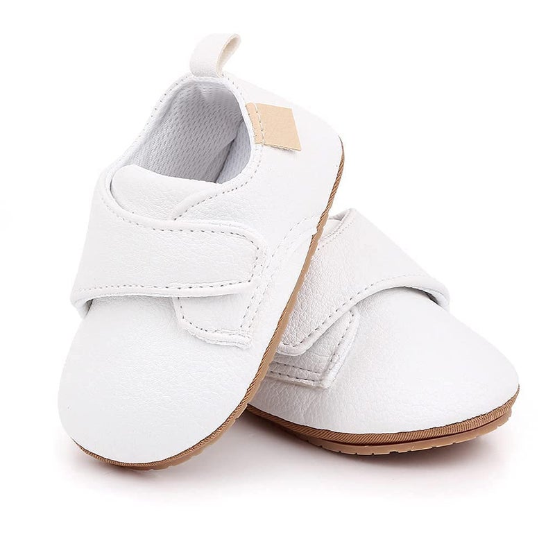 Meckior Infant Baby Boys Girls Classic PU Leather Wedding Loafers Brogue Toddler Oxford Dress Shoes First Steps Walking Flat Lazy Crib Shoe - Image 4