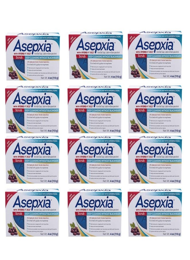 Asepxia Scrub Exfoliante Cleansing Bar Soap 4 oz (Pack of 12) - Image 1